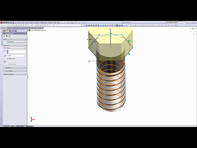 فیلم آموزشی: رشته های مستقیم در SolidWorks با زیرنویس فارسی