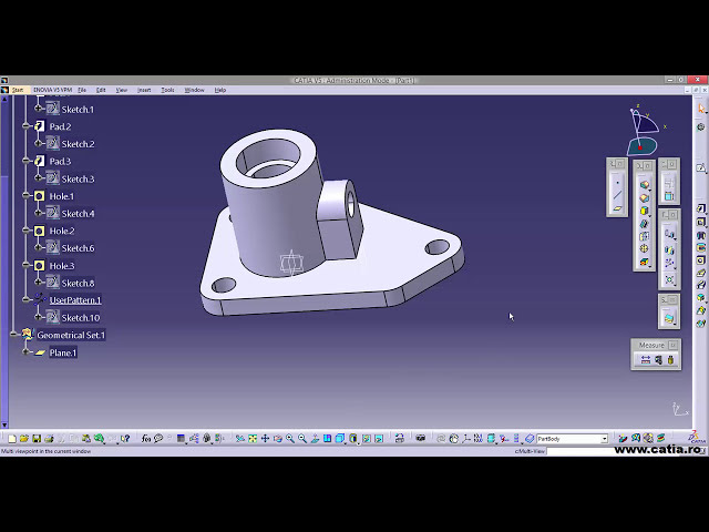 فیلم آموزشی: نحوه ایجاد یک قطعه مکانیکی با استفاده از CATIA Part Design 20