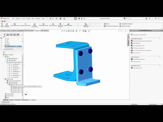 فیلم آموزشی: شبیه سازی SOLIDWORKS - اتصالات خودکار