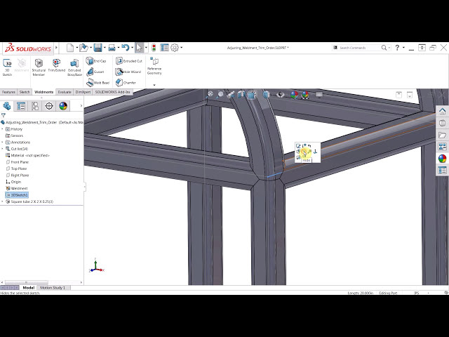 فیلم آموزشی: تنظیم جوشکاری ترتیب برش در SOLIDWORKS با زیرنویس فارسی