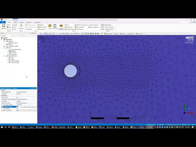 فیلم آموزشی: ANSYS - جریان دو بعدی از یک استوانه دایره ای عبور می کند با زیرنویس فارسی