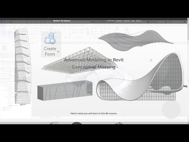 فیلم آموزشی: مرکز حیدر توسط زاها حدید مدل شده در Revit با زیرنویس فارسی