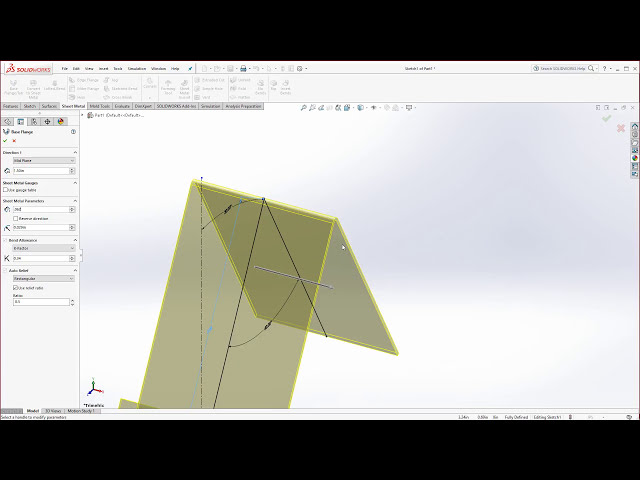 فیلم آموزشی: آموزش پایه گوشی هوشمند P1a SolidWorks 2016 Super Basic Sheet Metal با زیرنویس فارسی