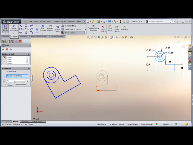 فیلم آموزشی: نکته فنی ویدئو: کار با ابزار Move Entities در SOLIDWORKS Sketching با زیرنویس فارسی