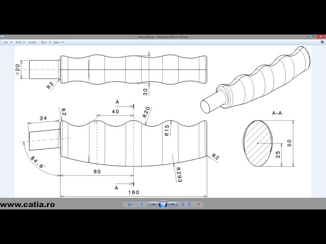 فیلم آموزشی: نحوه ایجاد یک دسته ترمز با استفاده از طراحی CATIA v5 Generative Surface