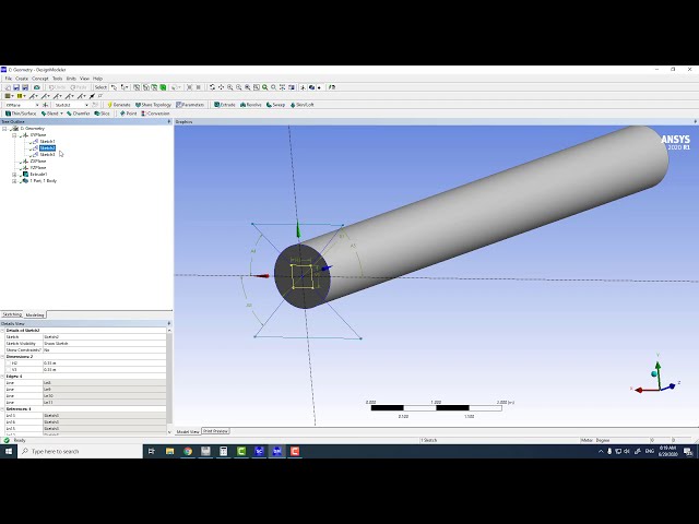 فیلم آموزشی: ایجاد هندسه ساده در ANSYS Design Modeler 2020 R1 با زیرنویس فارسی