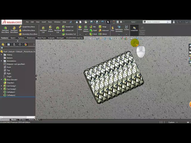 فیلم آموزشی: 28.SolidWorks 2018 - Knurling Print