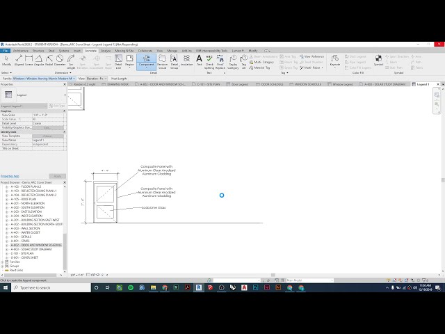 فیلم آموزشی: برنامه درب و پنجره با Graphic Legend - Revit Tutorial با زیرنویس فارسی