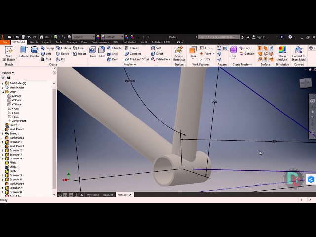 فیلم آموزشی: آموزش Autodesk Inventor : قاب BMX (قاب دوچرخه)