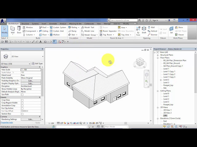 فیلم آموزشی: ماژول 2: واحد 7: Revit Architecture: 3D Navigation با زیرنویس فارسی