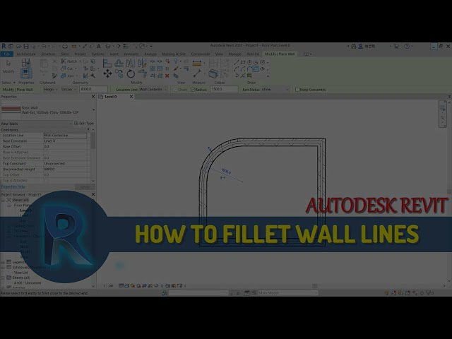 فیلم آموزشی: آموزش Revit How To Fillet Wall Lines با زیرنویس فارسی