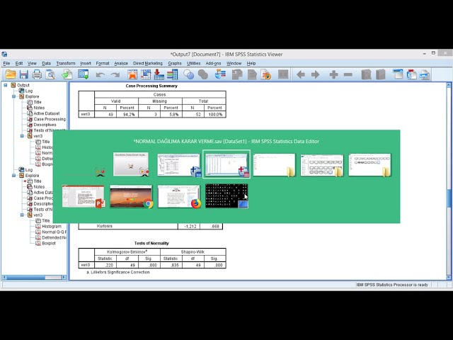 فیلم آموزشی: تصمیم گیری در مورد توزیع نرمال در SPSS (تحلیل نرمال)