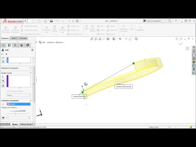 فیلم آموزشی: Lofts - Centerlines در SOLIDWORKS 2016 با زیرنویس فارسی