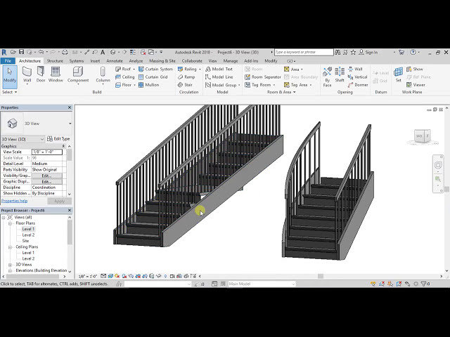 فیلم آموزشی: #16|نحوه ایجاد پله توسط Sketch| در Revit Architecture 2018