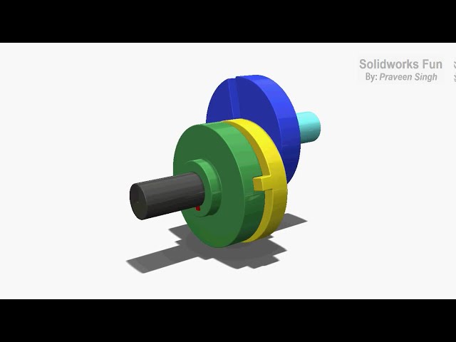 فیلم آموزشی: انیمیشن مکانیزم جفت اولدام در Solidworks