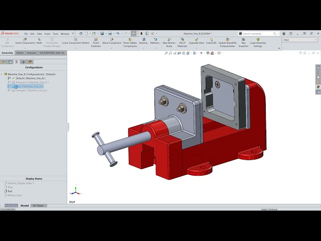 فیلم آموزشی: SOLIDWORKS - استفاده از حالت نمایش با تنظیمات با زیرنویس فارسی