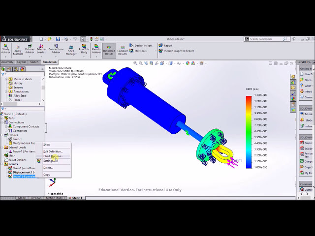 فیلم آموزشی: آموزش solidworks | تجزیه و تحلیل شبیه سازی کمک فنر