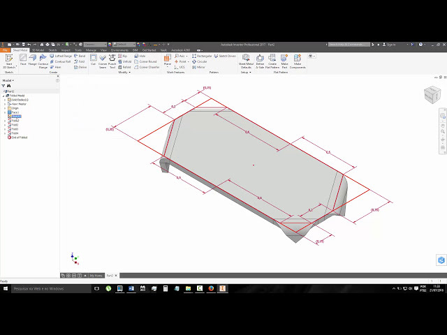 فیلم آموزشی: 201 Autodesk Inventor Sheet Metal Fold با زیرنویس فارسی