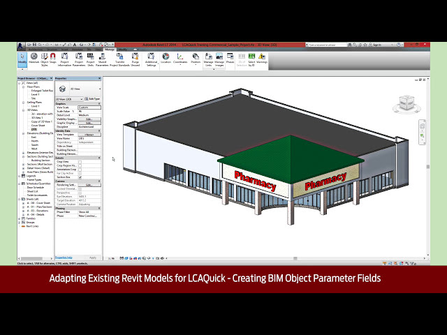 فیلم آموزشی: Science Talk: تطبیق مدل‌های موجود Revit برای LCAQuick: ایجاد فیلدهای پارامتر شی BIM