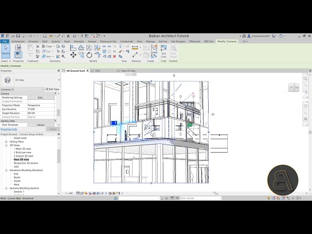 فیلم آموزشی: آموزش راه اندازی کامل دوربین در Revit (برای رندر) با زیرنویس فارسی