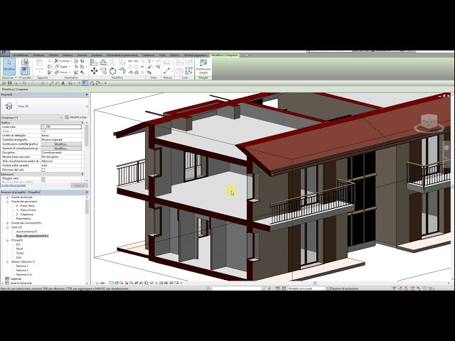 فیلم آموزشی: IDEAngelis Revit دوره پایه L 18 بخش آکسونومتری با زیرنویس فارسی