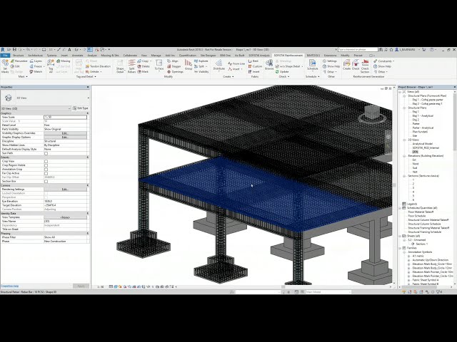 فیلم آموزشی: مدل سازی و ارائه آرماتورها بر روی پلان ها در Revit