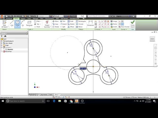 فیلم آموزشی: طراحی اولیه فیجت اسپینر با استفاده از Autodesk Inventor با زیرنویس فارسی