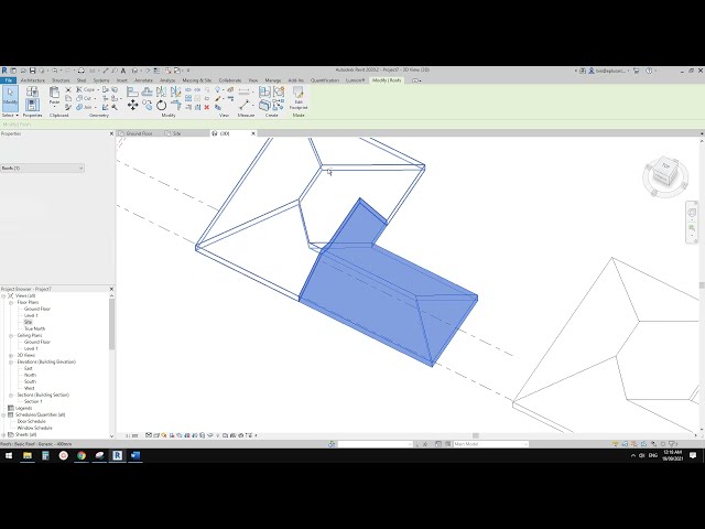 فیلم آموزشی: تمرین Revit (روز 547) - بخشی از سقف موجود را با صدا خراب کنید :) با زیرنویس فارسی