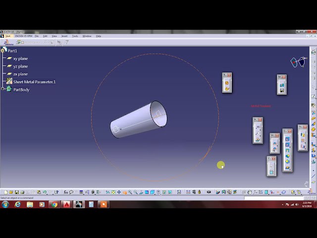 فیلم آموزشی: نحوه ساخت سیلندر مخروطی در Catia V5