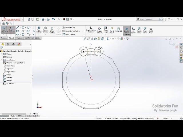 فیلم آموزشی: آموزش طراحی مونتاژ چرخ زنجیر و مطالعه حرکت در Solidworks با زیرنویس فارسی