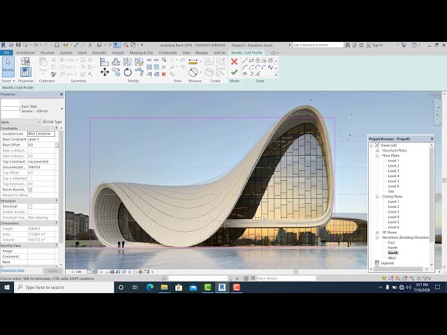 فیلم آموزشی: آموزش منحنی های زاها حدید در Revit