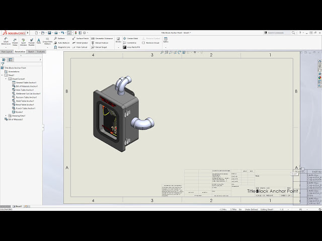 فیلم آموزشی: نکته فنی SOLIDWORKS - ترسیم نقاط لنگر جدول با زیرنویس فارسی