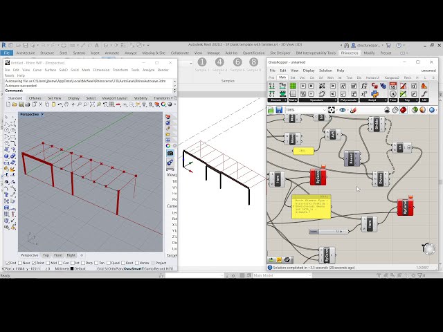 فیلم آموزشی: آموزش: Rhino Inside Revit - قاب بندی ساختاری از Grasshopper تا Revit با زیرنویس فارسی