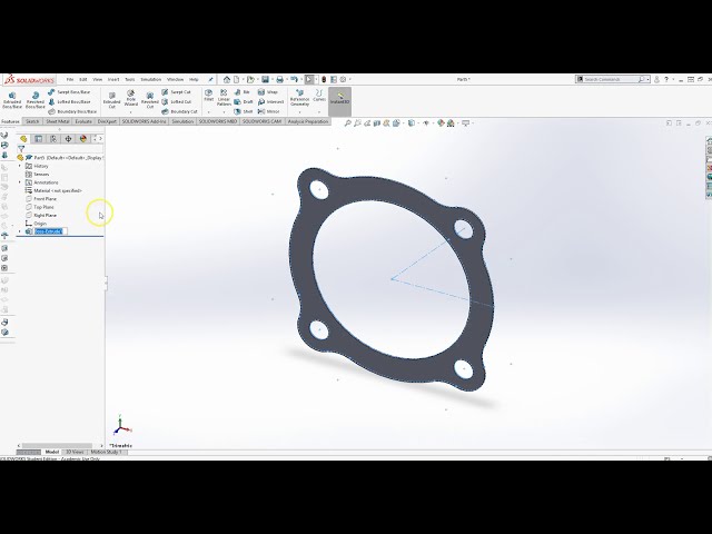 فیلم آموزشی: راهنمای مبتدیان برای SOLIDWORKS 2018 - واشر سر با زیرنویس فارسی