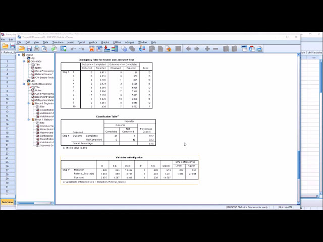 فیلم آموزشی: رگرسیون لجستیک باینری در SPSS با یک متغیر پیش‌بینی‌کننده پیوسته و دوگانه با زیرنویس فارسی