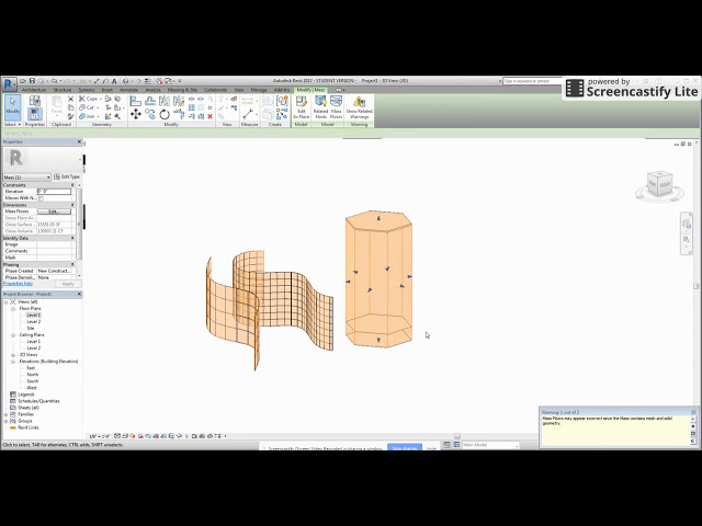 فیلم آموزشی: Revit Curved Curtain Wall by Mass با زیرنویس فارسی