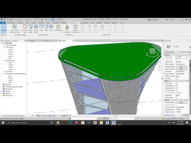 فیلم آموزشی: طراحی مفهومی انبوه در Revit 2021 با زیرنویس فارسی