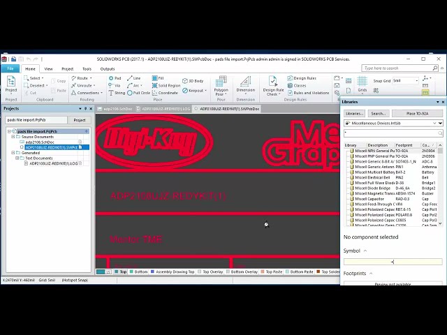 فیلم آموزشی: نحوه وارد کردن فایل های PADS-MentorGraphics در PCB SOLIDWORKS