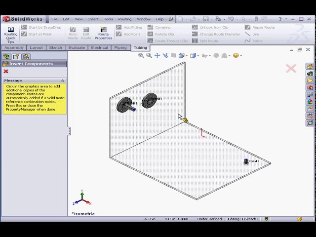 فیلم آموزشی: SOLIDWORKS Routing 04 (شروع در نقطه) با زیرنویس فارسی