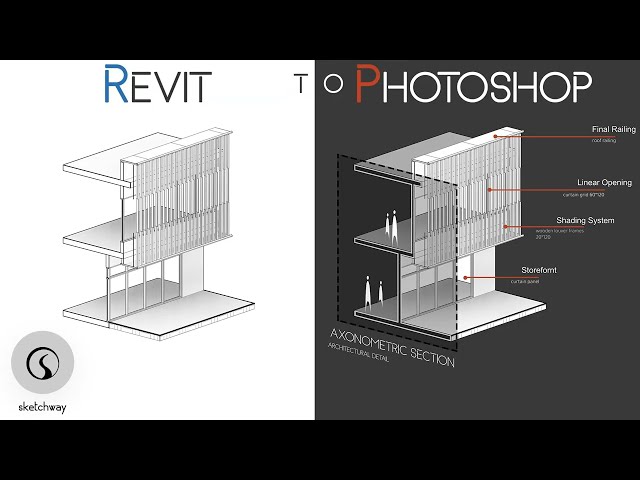 فیلم آموزشی: نحوه ایجاد تجزیه و تحلیل بخش AXONOMETRIC با REVIT و PHOTOSHOP