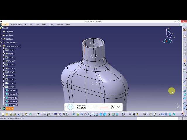 فیلم آموزشی: طراحی بطری Catia V5