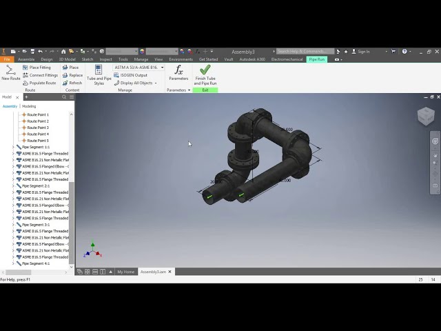 فیلم آموزشی: طرح سه بعدی به لوله و لوله با مشخصات مختلف در Autodesk Inventor 2018 با زیرنویس فارسی