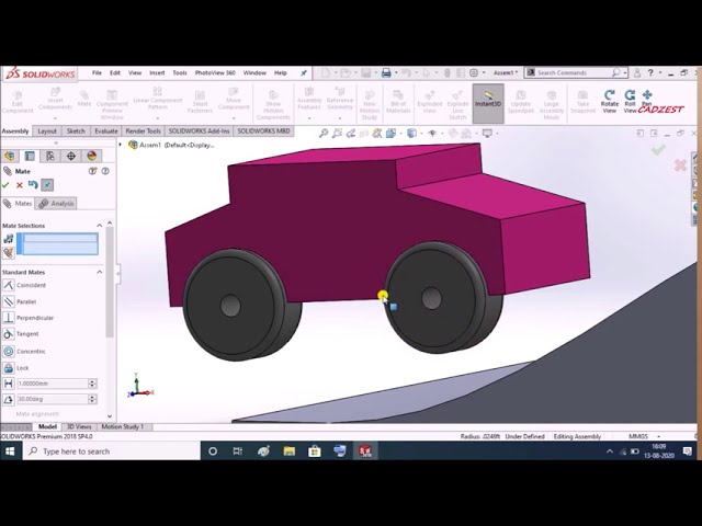 فیلم آموزشی: آموزش مطالعه حرکت ماشین (باگی) در solidworks با زیرنویس فارسی