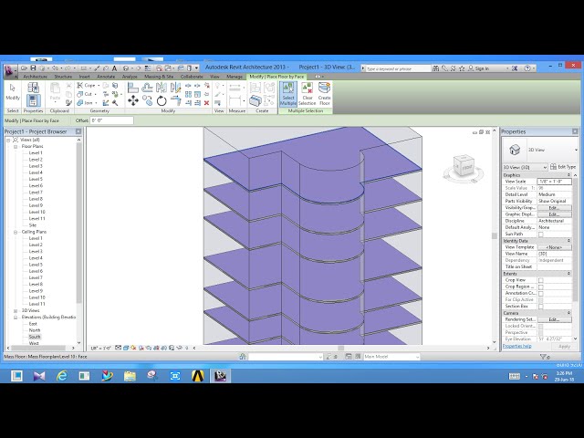 فیلم آموزشی: نحوه ایجاد کف انبوه در revit