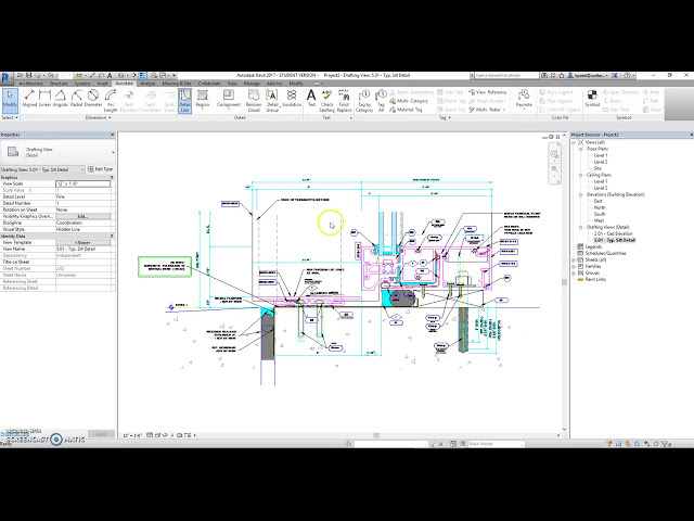 فیلم آموزشی: نمای Revit Drafting و طرح جزئیات دوبعدی با زیرنویس فارسی