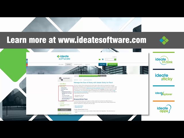 فیلم آموزشی: مدیریت اندازه های چسبنده با Ideate Sticky برای Revit با زیرنویس فارسی