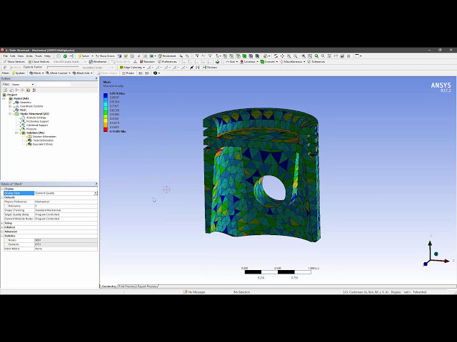 فیلم آموزشی: ANSYS Mesh Metrics and Shape Checking با زیرنویس فارسی