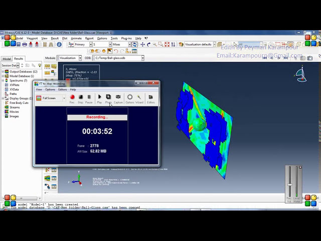 فیلم آموزشی: Abaqus Sport Simulation- برخورد توپ فوتبال با هدف شیشه ای