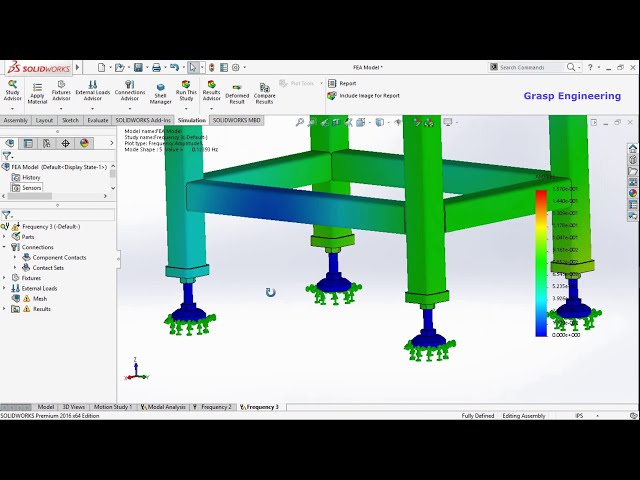 فیلم آموزشی: آنالیز مودال دستگاه شکافنده با استفاده از Solidworks (تحلیل فرکانس)