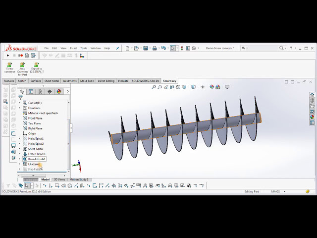 فیلم آموزشی: Screw Conveyor Automation - Solidworks Macro API